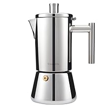 Easyworkz Diego Stovetop Espresso Maker – Stainless Steel Italian Moka Pot