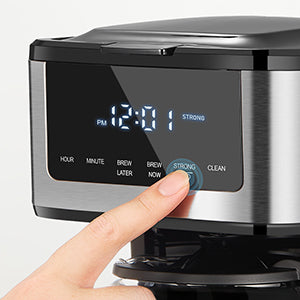 Programmable 12-Cup Drip Coffee Maker with Iced Coffee Function & Touch Screen