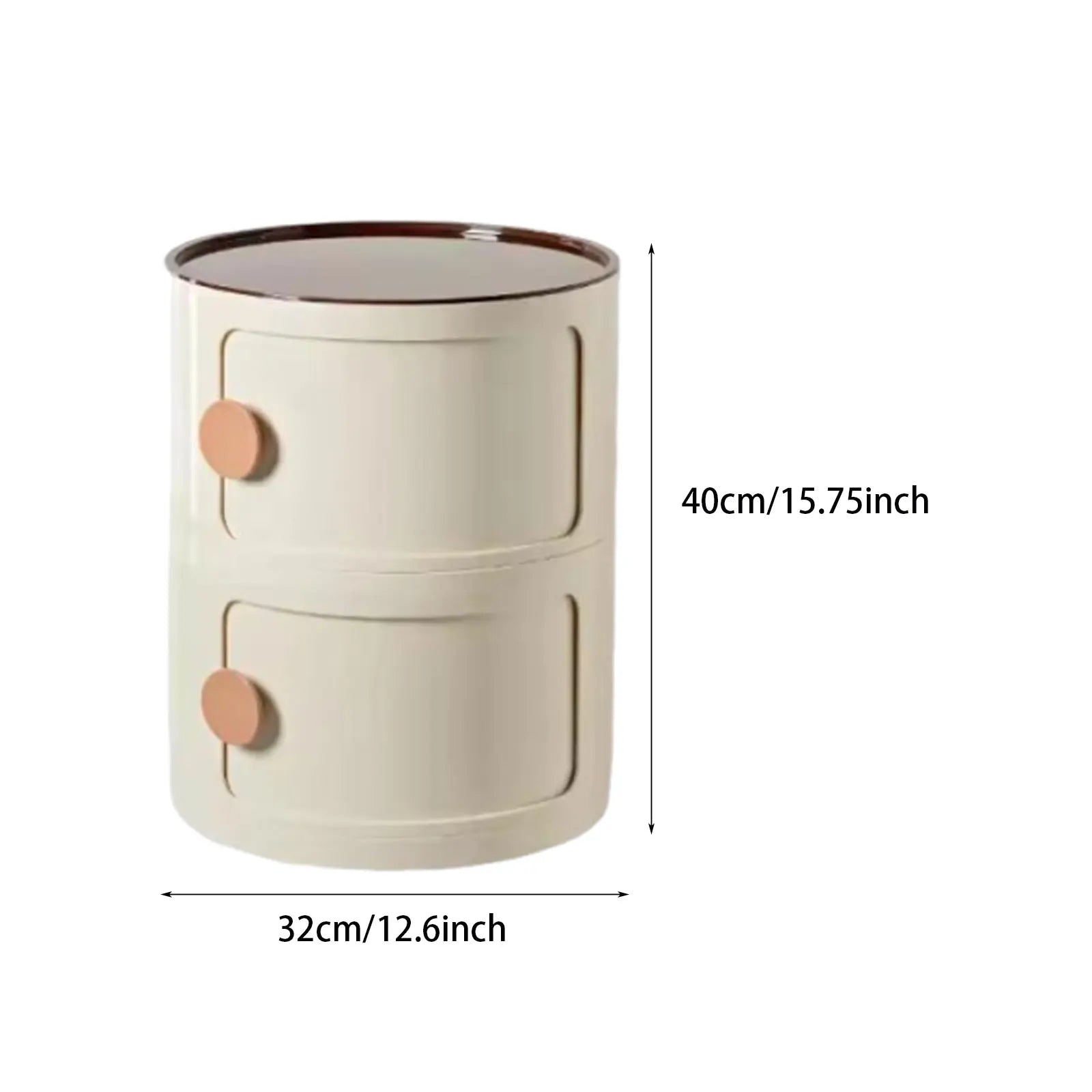 Round Bedside Table Clip Storage Cabinet Substitute Home Bedroom Small Creative Removable Storage Cabinet Rack Multi-Layer Stora