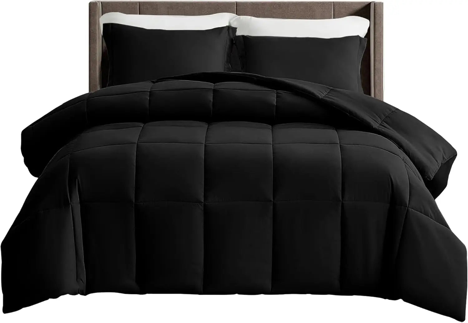 Lux Decor 1Pc Bed Comforter - Down Alternative Box Stitched Fluffy Comforter - Duvet Insert 102" x 90"
