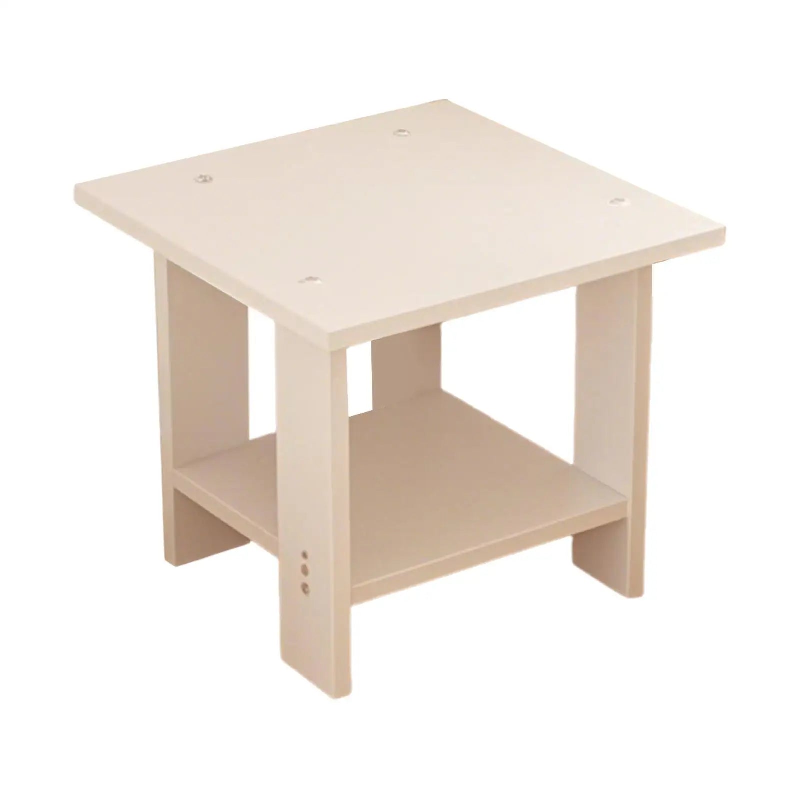 Simple Bedside Table Wooden Double Layers Solid Wood Nightstands Night Table For Table Sofa Side Table Home Furniture