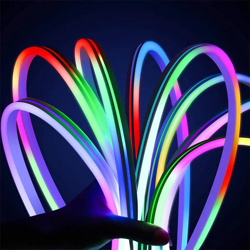 RGBIC Neon Rope Light – 10 m LED Strip with Chasing Effect