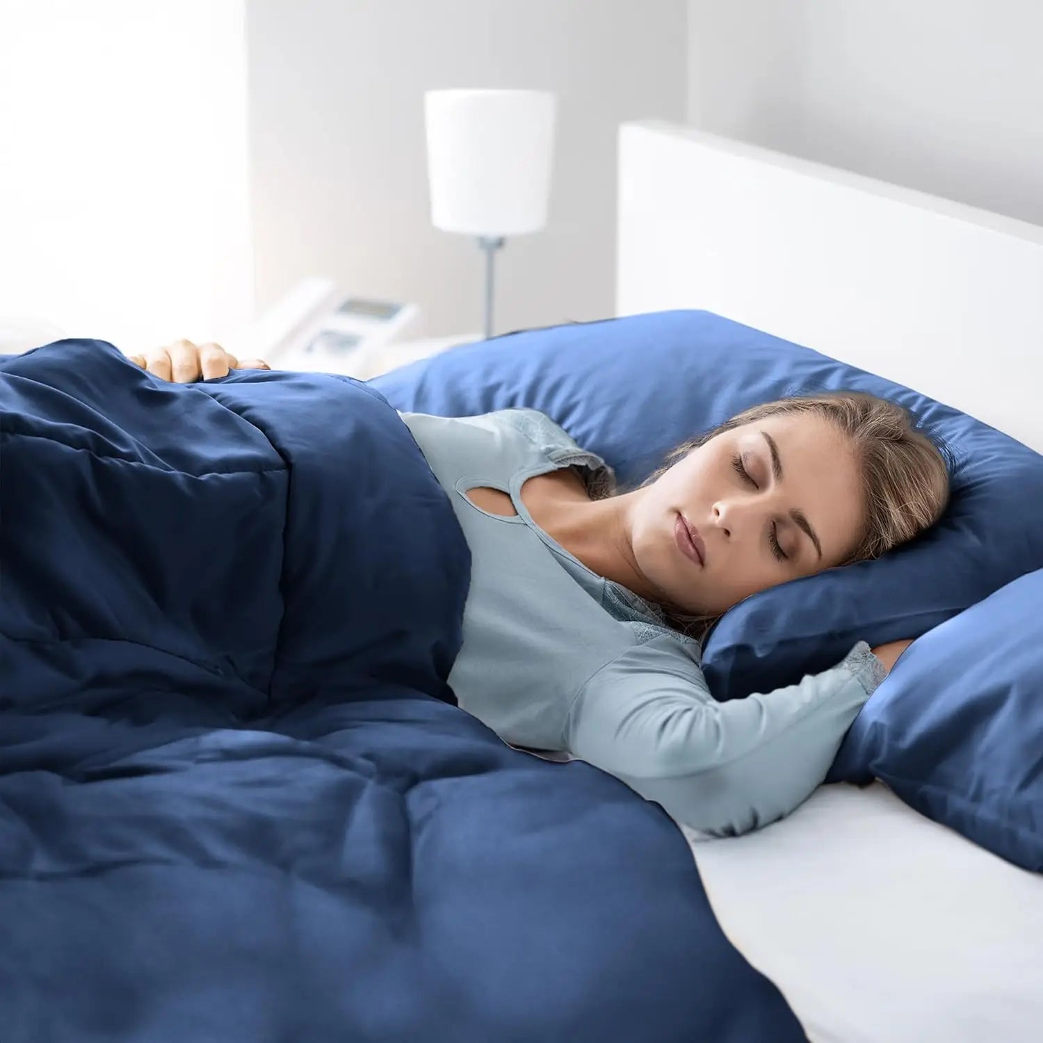 Lux Décor 5pc Queen Comforter Set, All-in-One Bed in a Bag, Includes 1 Comforter, 2 Pillow Shams, 1 Decorative Pillow & 1 Bed Sk