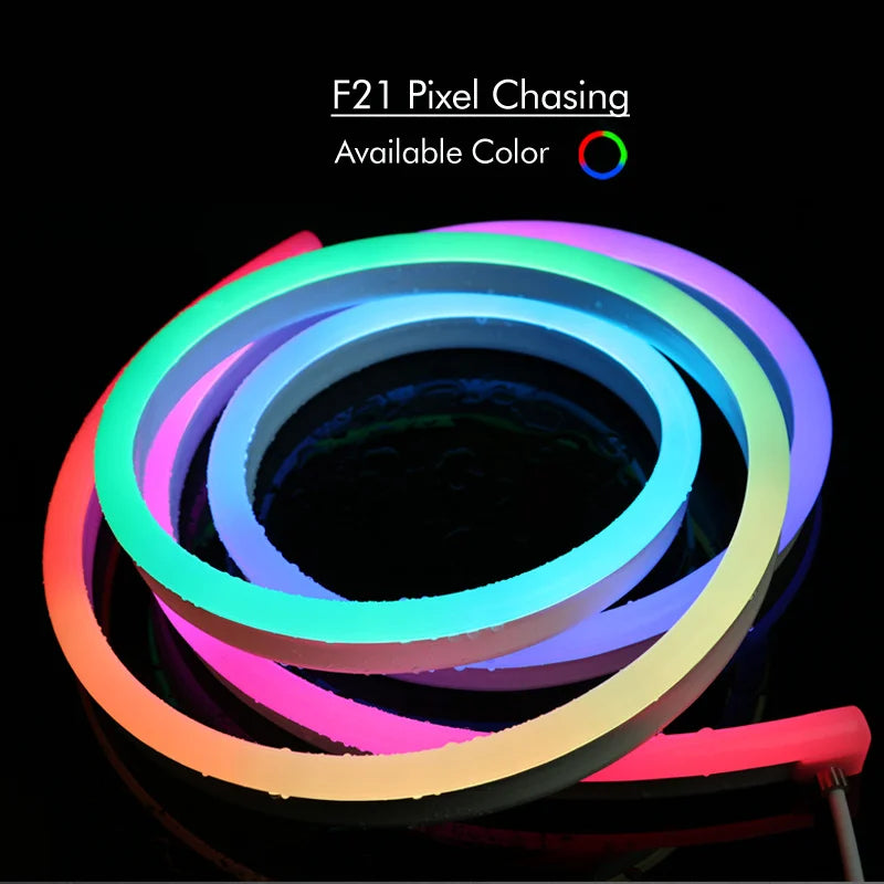 RGBIC Neon Rope Light – 10 m LED Strip with Chasing Effect
