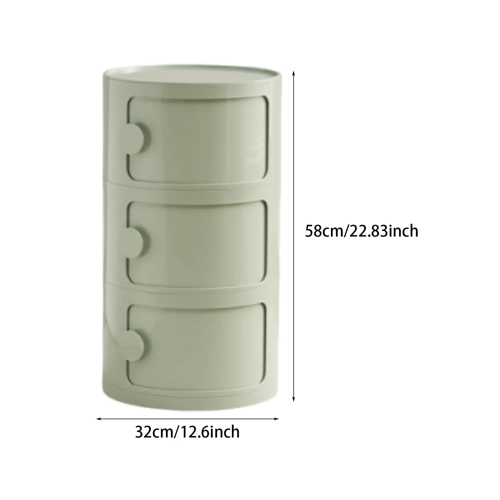 Round Bedside Table Clip Storage Cabinet Substitute Home Bedroom Small Creative Removable Storage Cabinet Rack Multi-Layer Stora