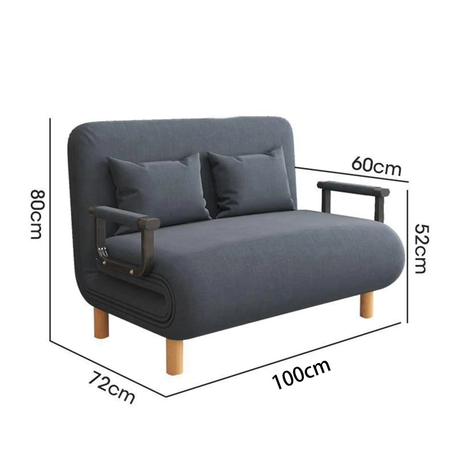 Multifunctional Foldable Lazy Sofa Bed Removable Comfortable Floor Couch Bed, for Home Balcony  Living Room or Simple Office