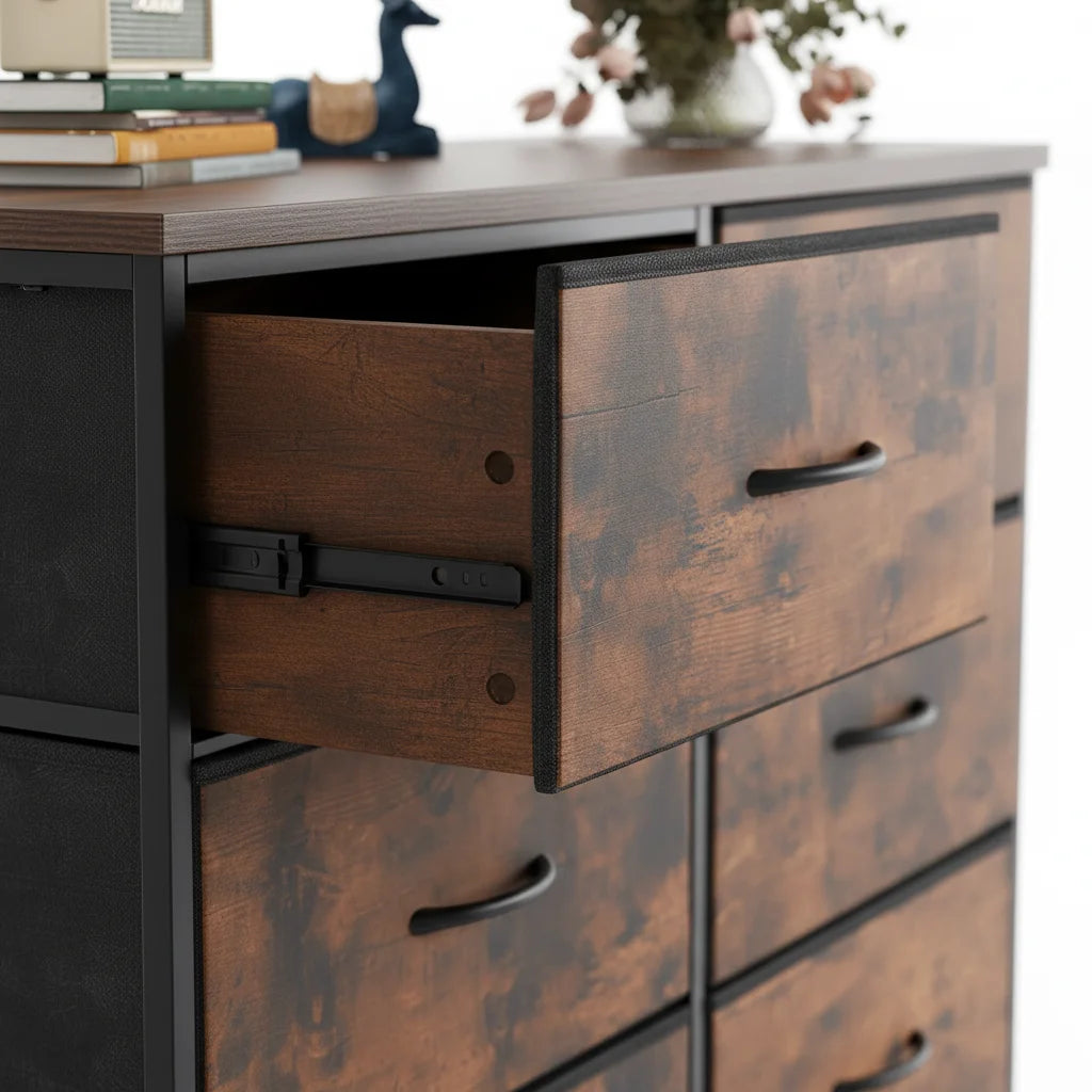 6-Drawer Dresser for Bedroom, Large Capacity Storage Cabinet for Daily Use, Perfect for Dorm & Home Bedroom