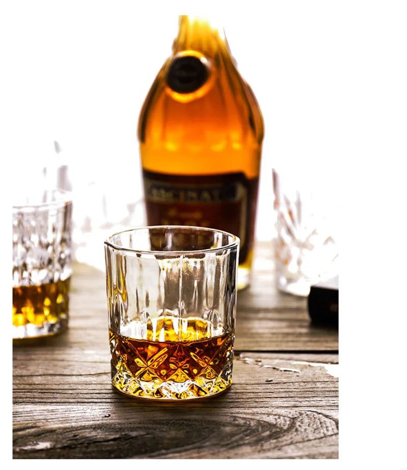 Fashion Whiskey Glasses, Scotch Whisky, Bourbon, Cocktails, RUM, Durable Whiskey Glasses