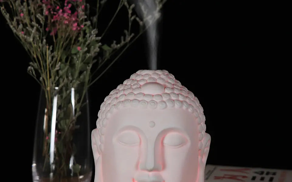 Buddha Head Essential Oil Diffuser – 100 ml Aromatherapy Humidifier