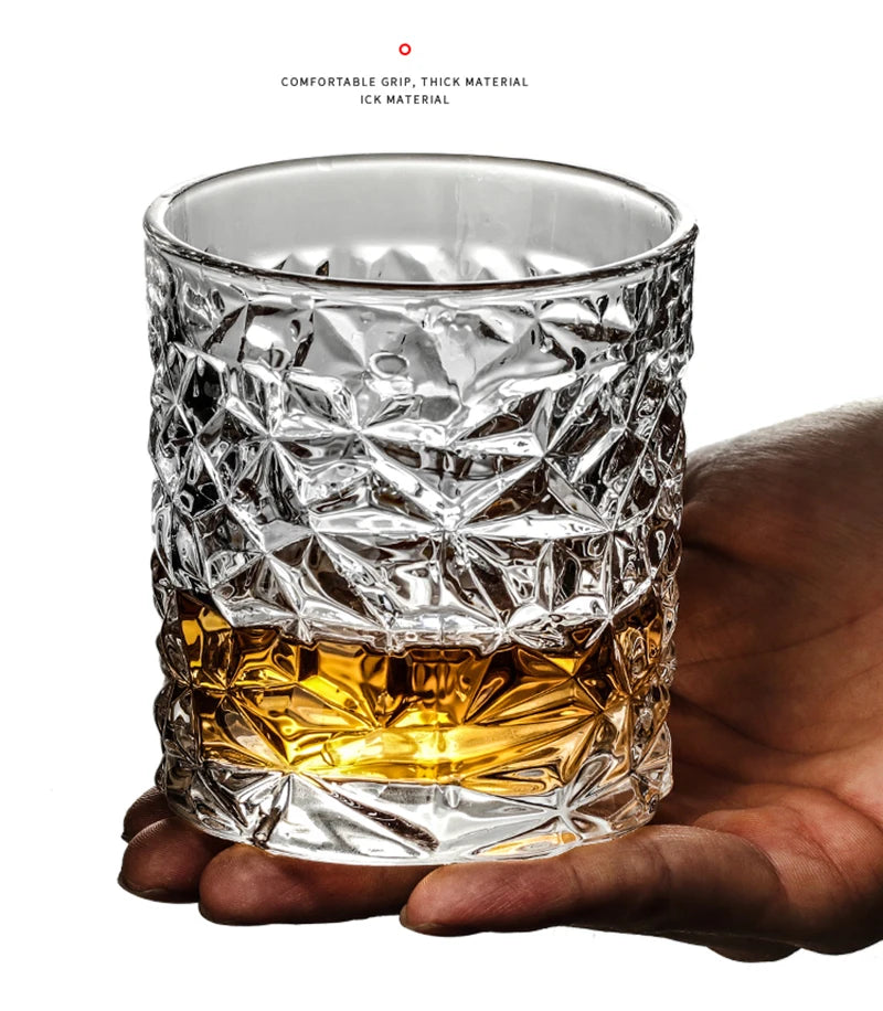 Whiskey Glasses,Scotch Glasses,Old Fashioned Whiskey Glasses/Perfect Gift for Scotch Lovers/Style Glassware for Bourbon/Rum