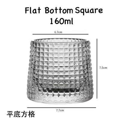 Whiskey Glass, Old Fashioned Rocks Glasses Tumblers, Glassware for Cocktail Scotch, Bourbon, Gin, Voldka, Brandy