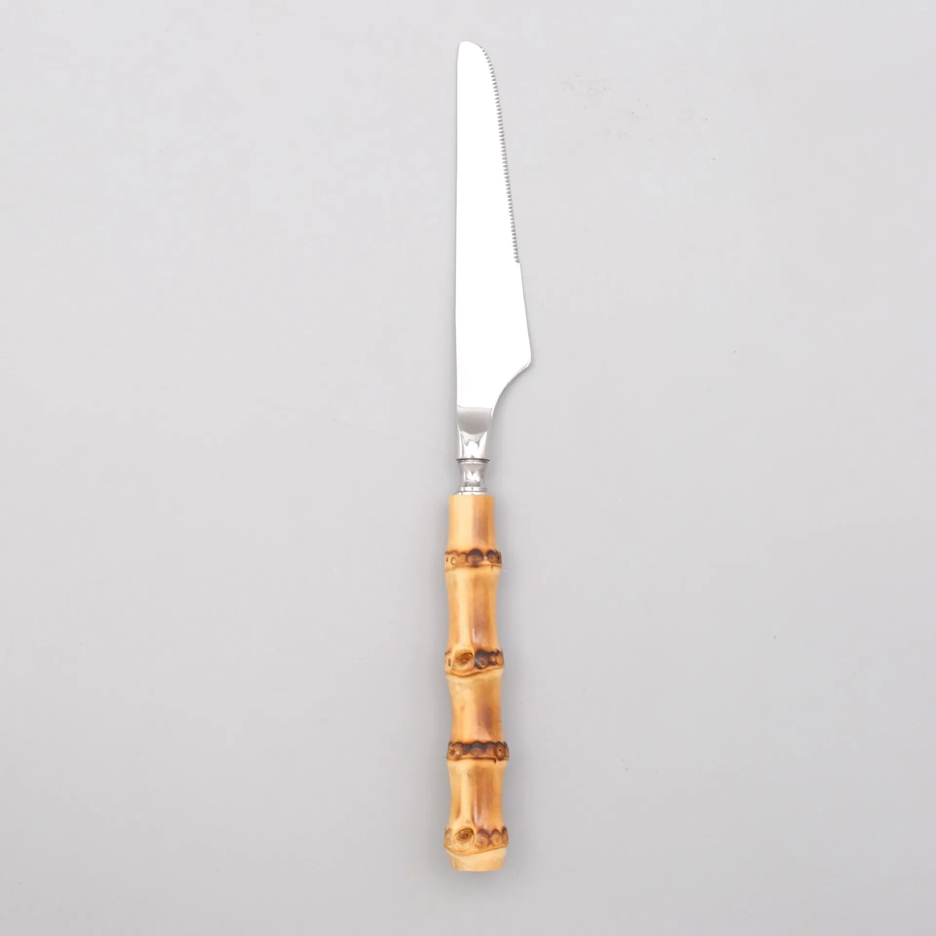 Bamboo Handle Cutlery Set Dinnerware Set 5/20pcs 18/10 Stainless Steel Knife Fork Spoon Tableware Cutleries Sets Dropshipping