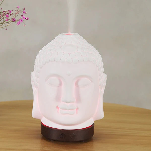 Buddha Head Essential Oil Diffuser – 100 ml Aromatherapy Humidifier