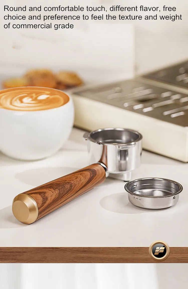 Stainless Steel Italian Semi-Automatic Espresso Machine with Steam Milk Frother