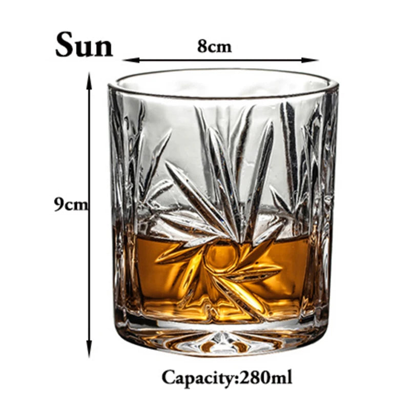 Fashion Whiskey Glasses, Scotch Whisky, Bourbon, Cocktails, RUM, Durable Whiskey Glasses