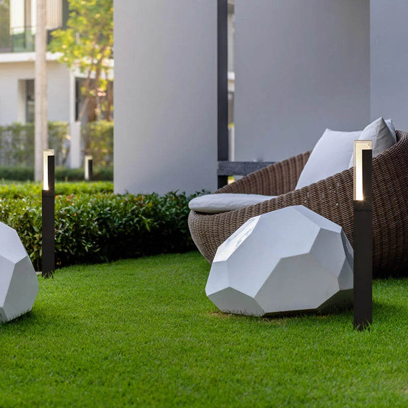 AC12V Outdoor 10W LED Lawn Lamp New Style Waterproof IP65 Aluminum Pillar Garden Path Square Landscape Lawn Lights AC110V 220V