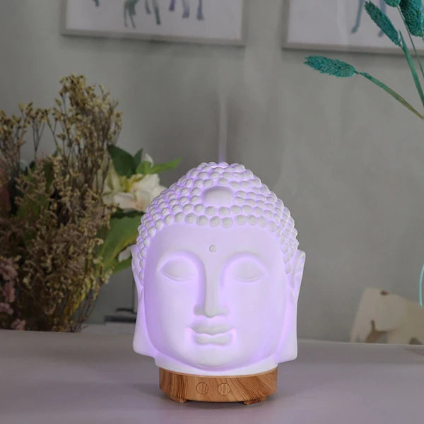 Buddha Head Essential Oil Diffuser – 100 ml Aromatherapy Humidifier