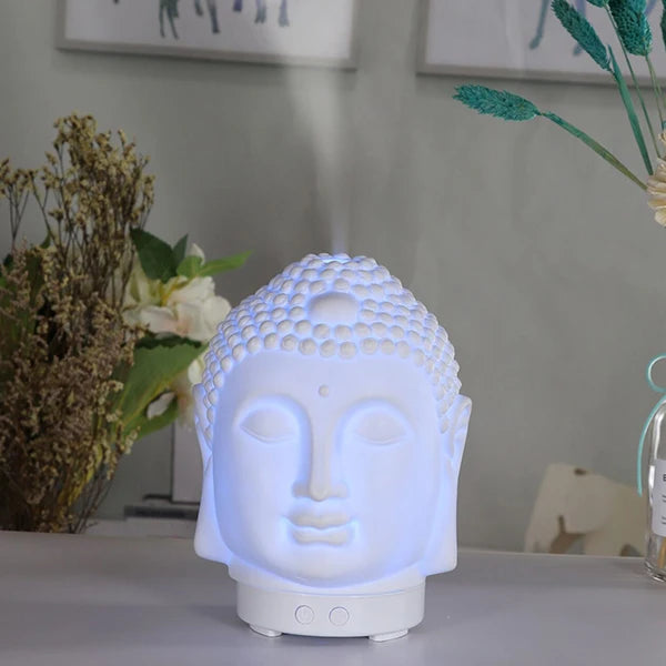 Buddha Head Essential Oil Diffuser – 100 ml Aromatherapy Humidifier