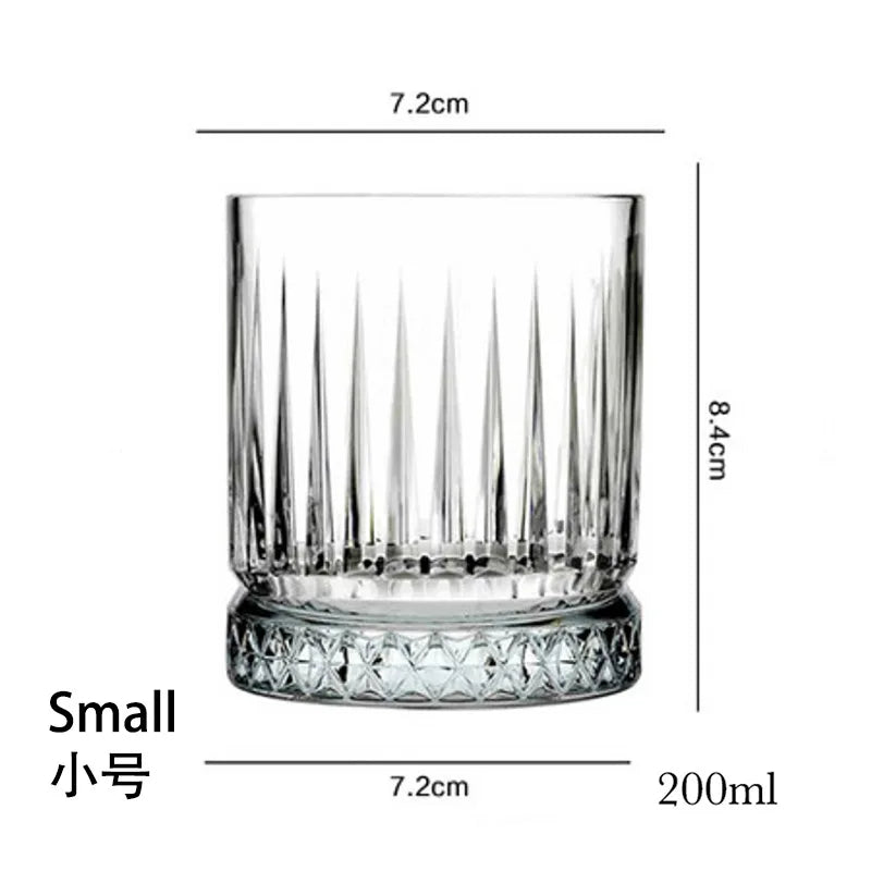Whiskey Glass, Old Fashioned Rocks Glasses Tumblers, Glassware for Cocktail Scotch, Bourbon, Gin, Voldka, Brandy