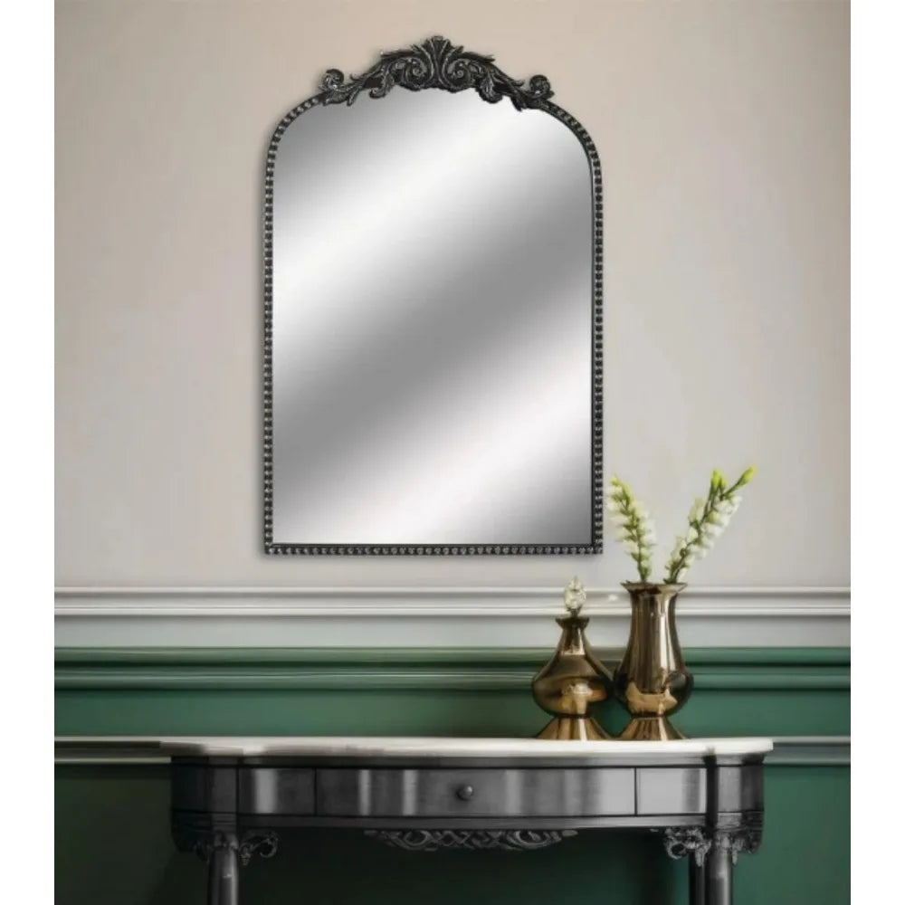 24" x 34" Traditional Arched Decorative Mirror for Home, Living Room, Hallway
