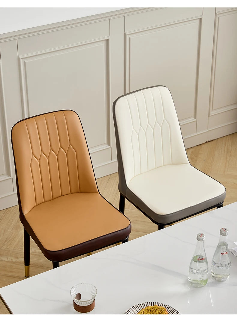 Luxury Accent Leisure Chair – Wrought Iron Upholstered Tea Chair