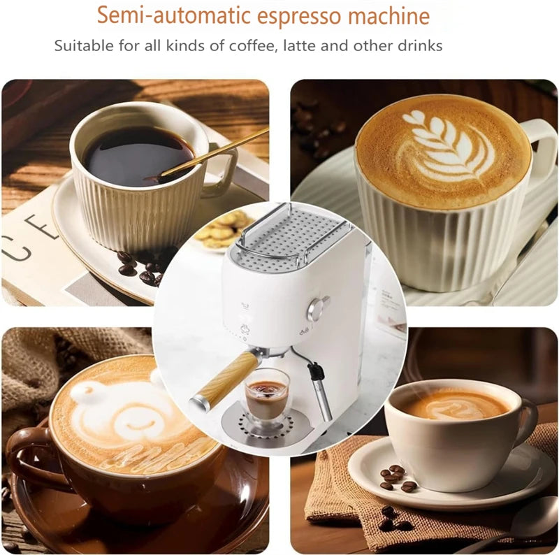 Professional Electric Espresso Coffee Maker – 15 Bar Italian Machine with Automatic Milk Frother