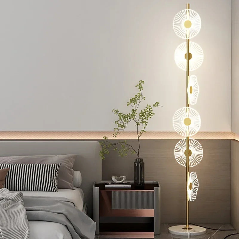 SAMAN Nordic Floor Lamp Modern Art Family Iiving Room Bedroom Creativity LED  Decorative Standing Light