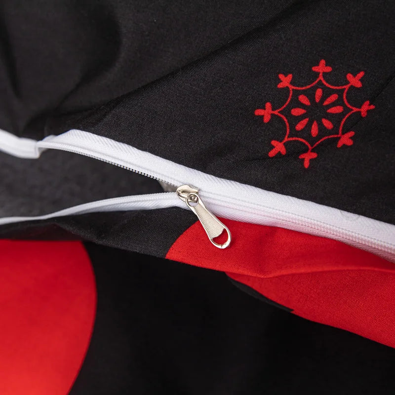 Kuup Love printed matte Duvet Cover Colored Bedding Set QUEEN Size Quilt Cover High Quality Skin Friendly Fabric Bedding Cover