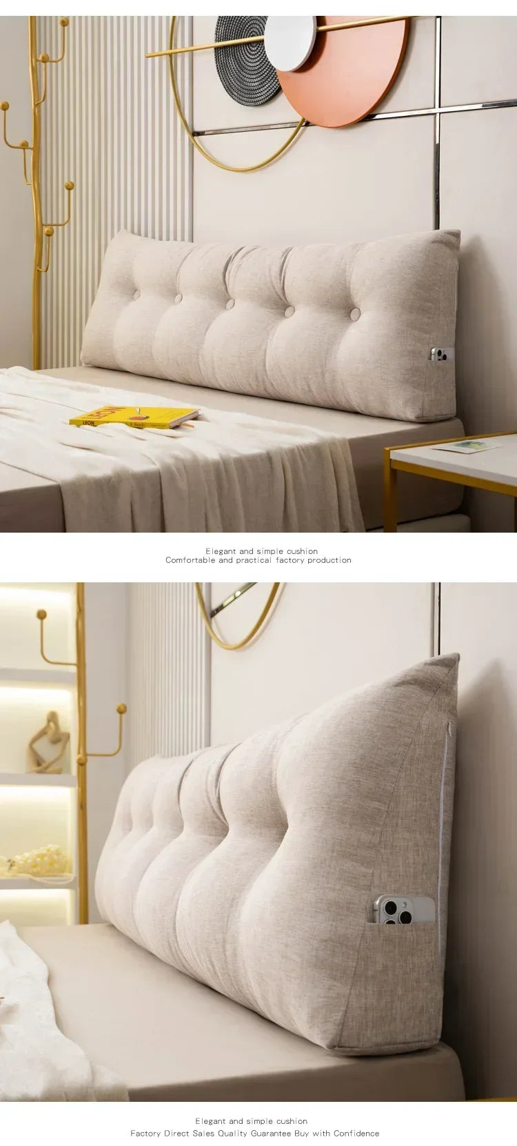 Headboard Pillow Triangle Cushion Backrest Pain Relief Sofa Waist Cushion Wedge Sleeping Pillow for Decorative Pillows for Bed