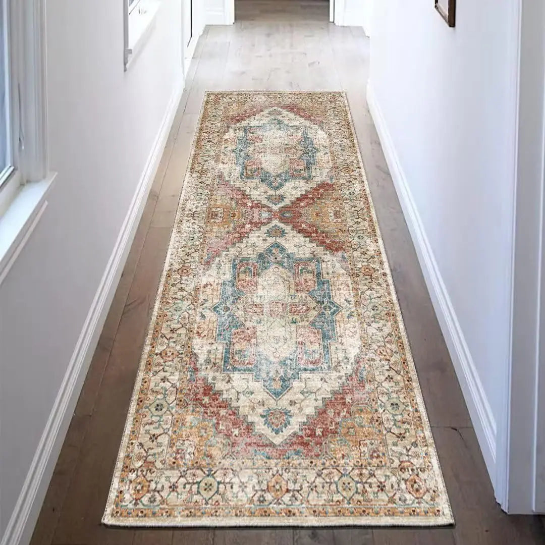 VIKAMA High-Grade Plaid Carpet Kitchen Rug Long Floor Mat Thin Door Mat Living Room Carpet Rug For Bedroom Home Decoration