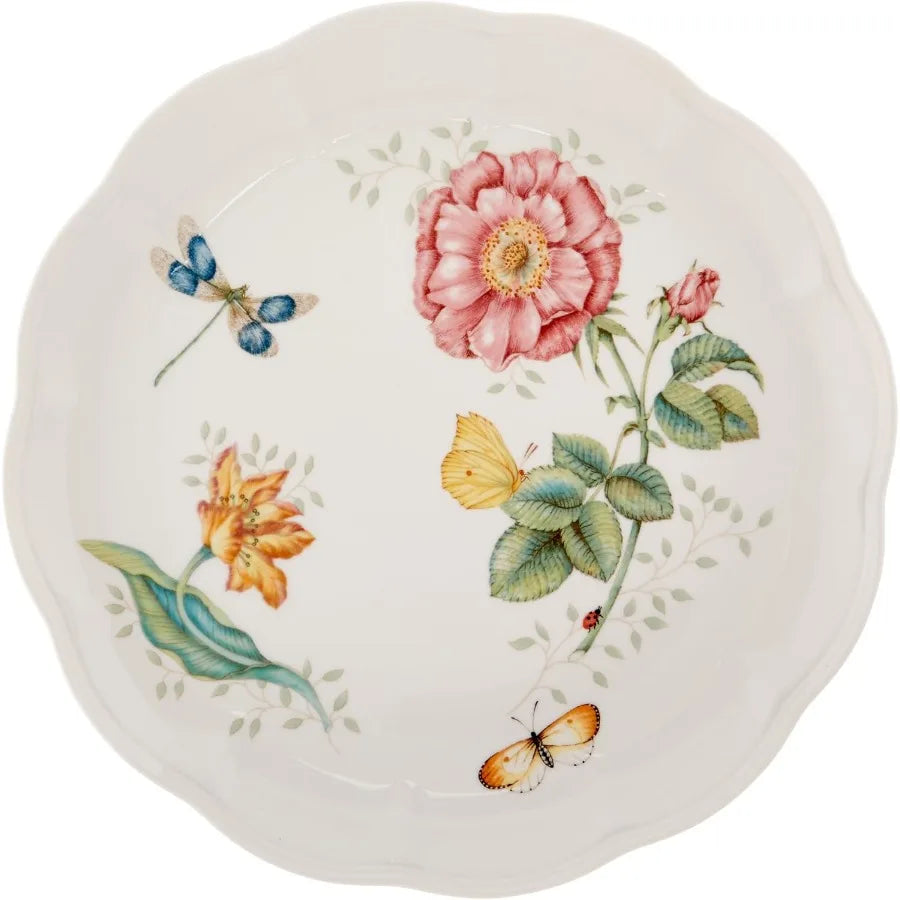 Butterfly Meadow 18-Piece Dinnerware Set White