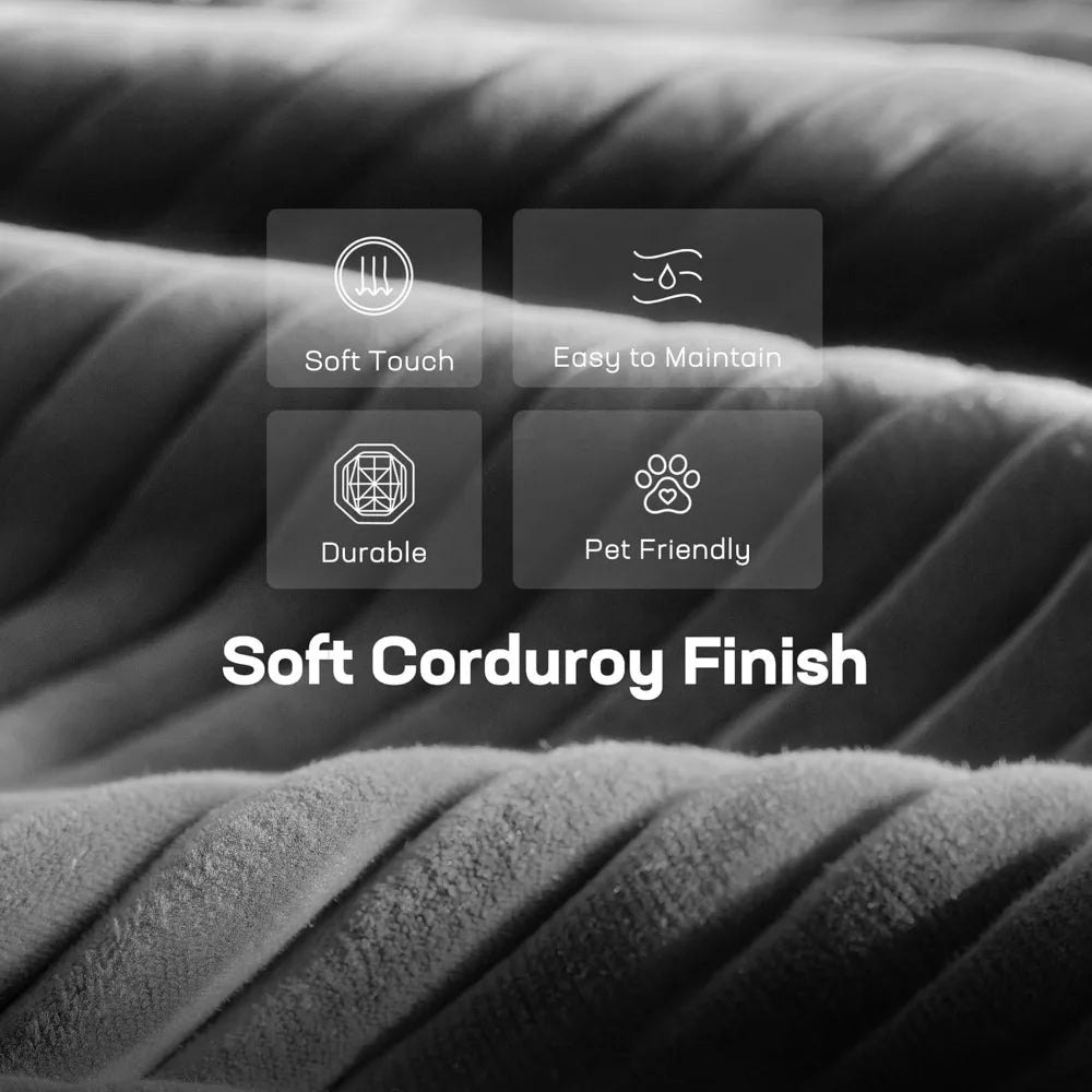 Modular Sectional Sofa, 111" L-Shaped Modular Sectional Couch with Deep Seat, Freely Combinable Sectional Clound Sofa fo