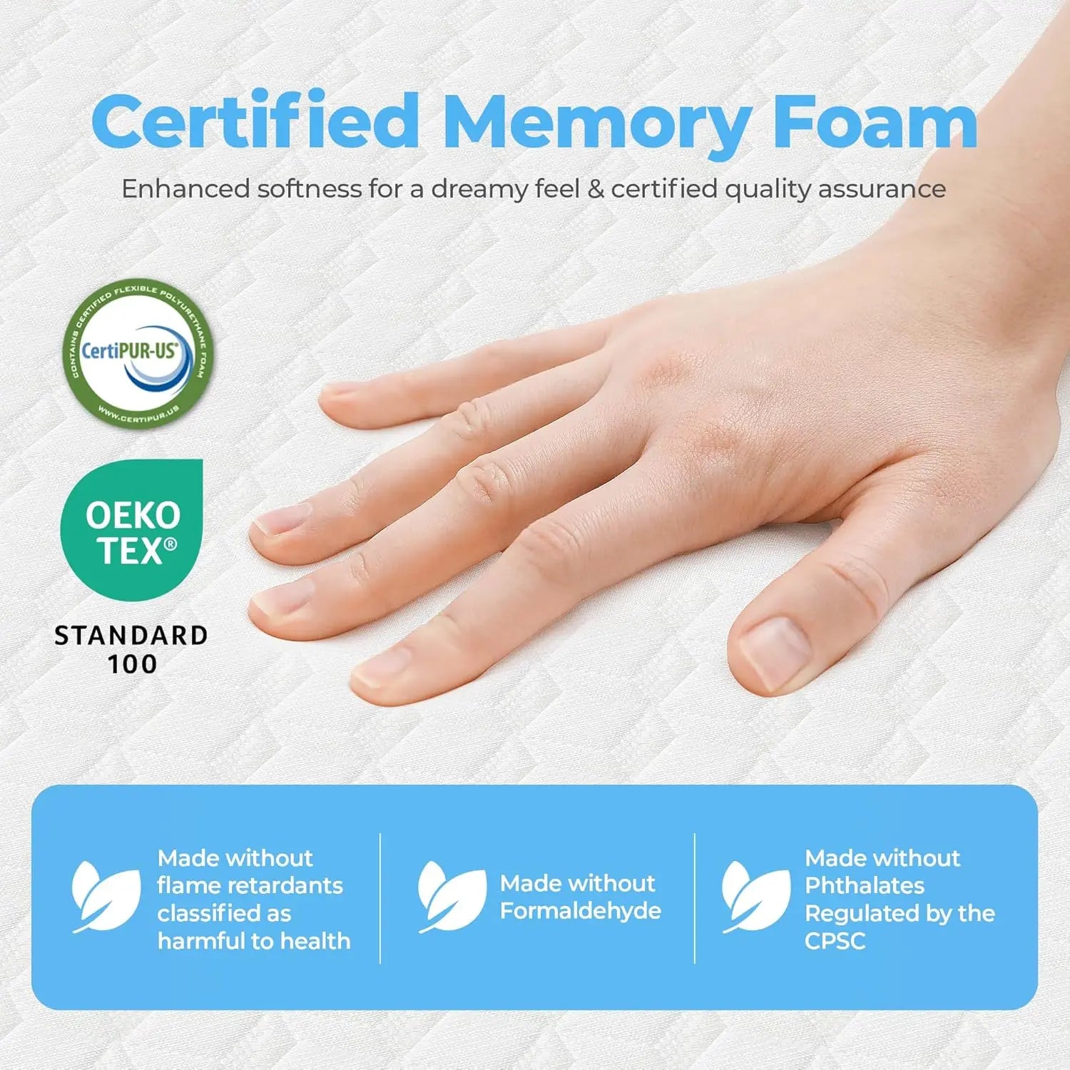 8 Inch Twin Cooling Gel Memory Foam Mattress Medium Firm CertiPUR-US Certified Foam Mattress in a Box Enhanced Pressure Relief R