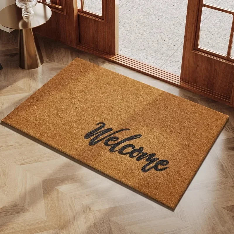 Silk ring entrance door mat, dirt resistant, non washable, high-end foot mat, household entrance sliding door rubbing mat