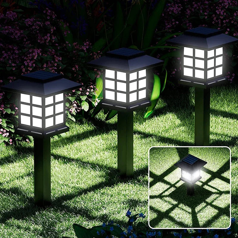 2/4/6/8Pcs Solar LED Pathway Lights Outdoor Waterproof Walkway Garden Decor Street Lamp for Landscape Yard Patio Driveway