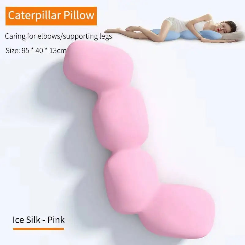 New Long Pillow For Hug Memory Foam Bed Sleeping Body For Pregnant Women Sleeper Ice Silk Comfort Long Pillow Orthopedic Cushion