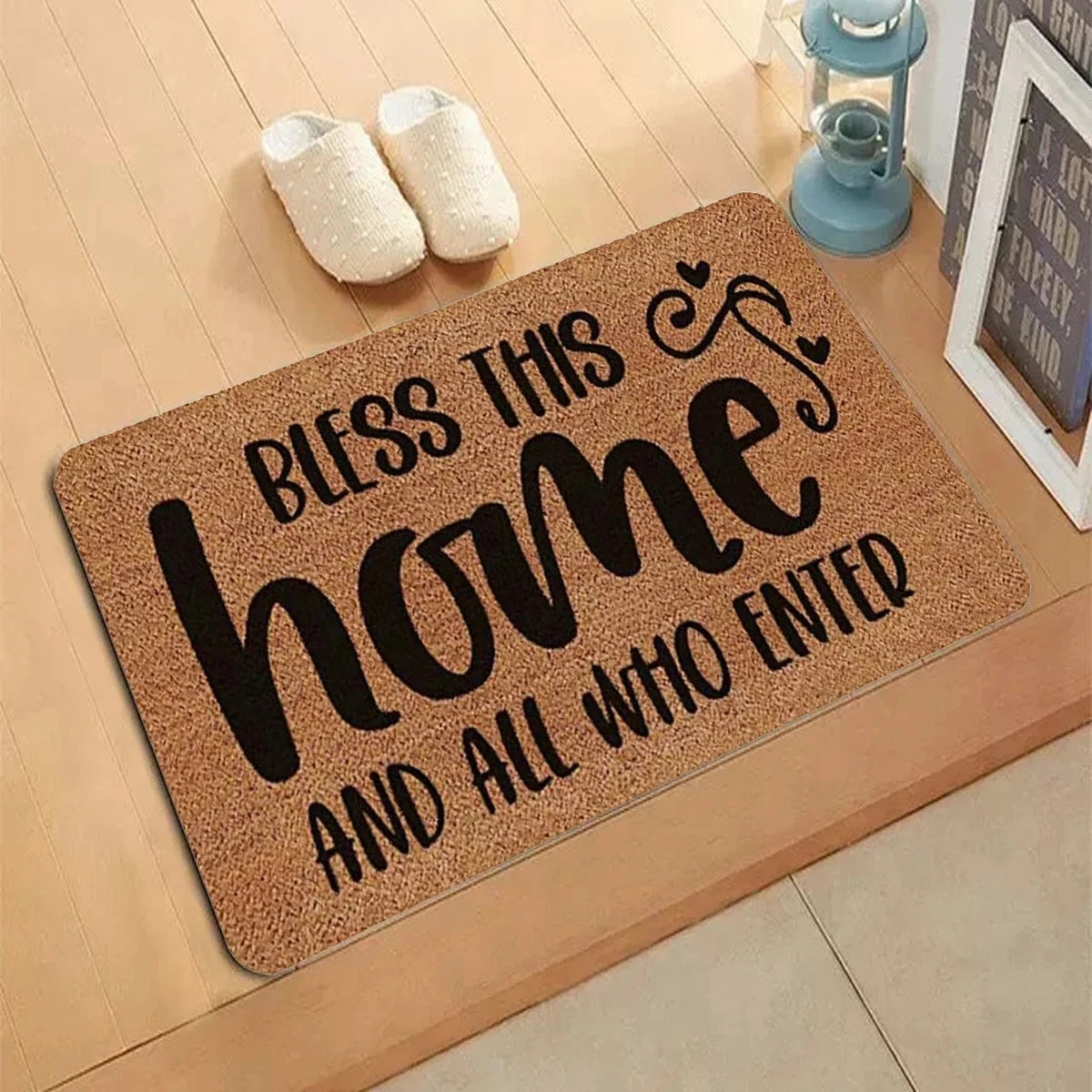 OH HELLO Pattern Carpet Entrance Doormat Non-slip Living Room Kitchen Bedroom Decor Rug Floor Mats Home Decoration Doormats