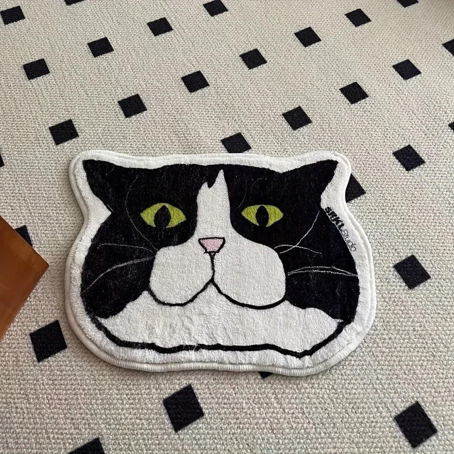Cat-Themed Anti-Slip Floor Mat – Waterproof & Stain Resistant