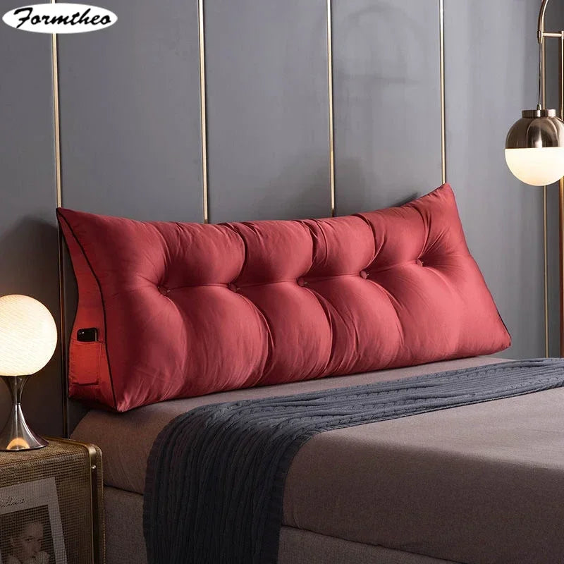 FORMTHEO Large Silk Like Cushion Long Pillow Bed Headboard Tatami Backrest
