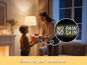 No Pain No Gain Led Neon Sign Text Neon Light for In Modern Gyms Offices Bedrooms Offices Piano Rooms Wall Decor Dimmable USB
