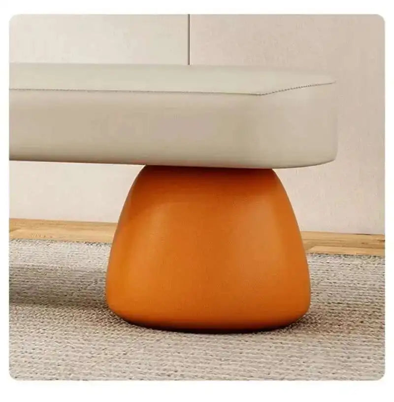 Nordic Shoe Changing Stool – Bedroom End-of-Bed Ottoman Bench