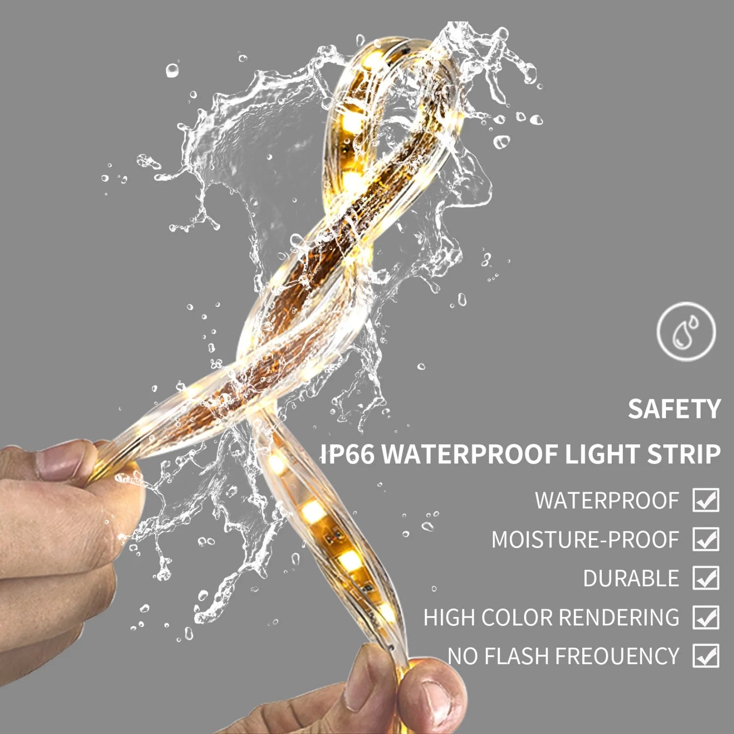 600x80CM Irregular LED Bathroom Mirror Backlit Makeup Vanity Mirror for Wall Bathrooms Dimmable Fast Defogging Ultra Bright