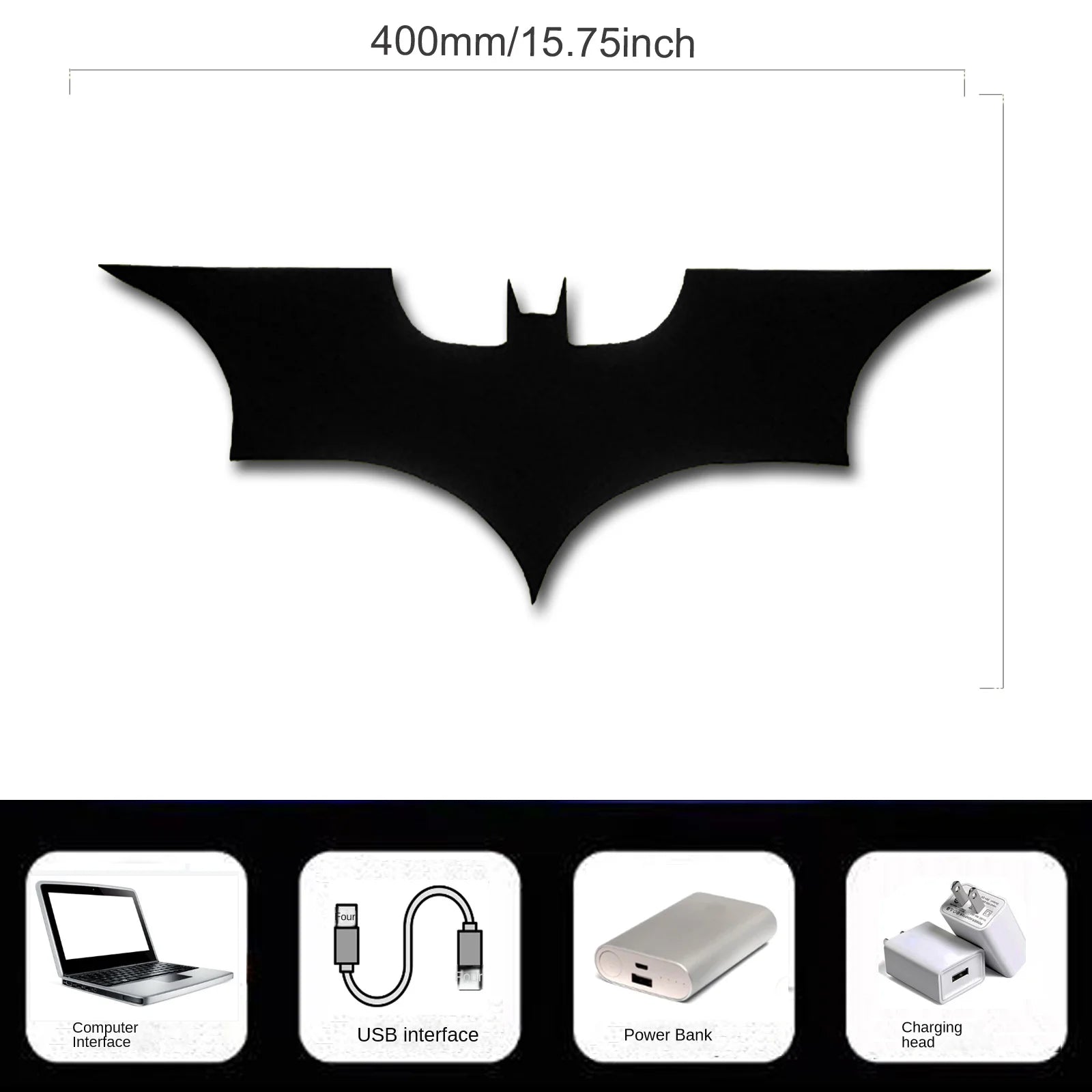 ZK50 LED Night Light Wall Lamp – Color Changing Bat Wing Design