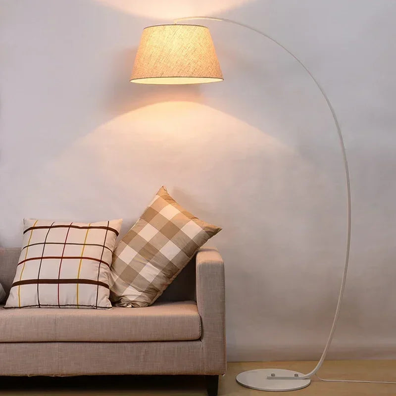 OULALA Nordic  Fishing Floor Lamp Modern Family Beside The Sofa LED Decorative Standing Light