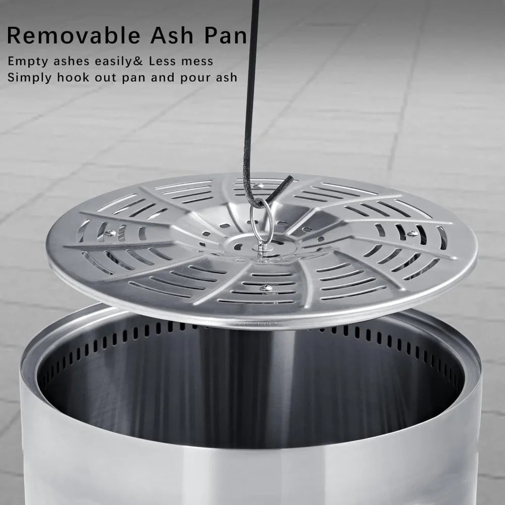 Wood Burning Outdoor Fire Pit for Camping, Bonfires, and Low Smoke Experience