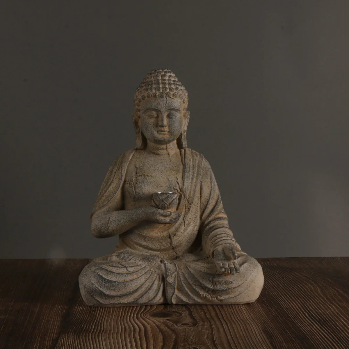 Solar Buddha Statue with Light – Zen-Inspired Outdoor Decor