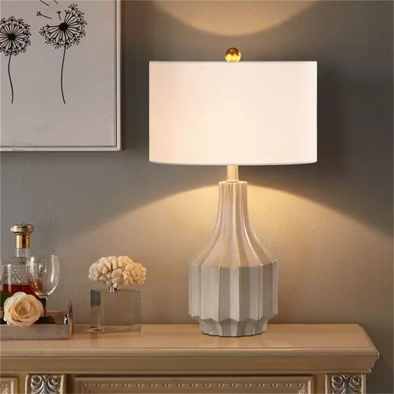 Contemporary Luxury Table Lamp LED Personality Creativity Living Room Bedroom Study Villa Hotel Bedside Household Desk Light