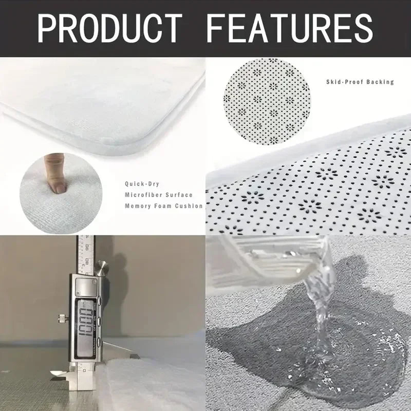 Welcome Home Floor Mat Decoration Carpet Non-slip Easy Clean Kitchen Area Rug Living Room House Office Washable Welcome Doormats