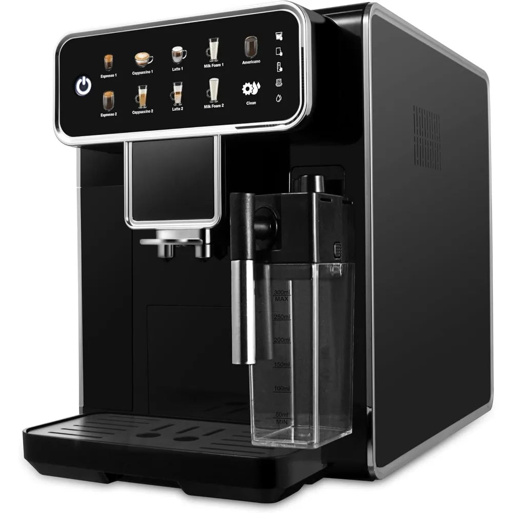 Fully Automatic Espresso Machine – 12-Cup Coffee Maker with One-Touch Cappuccino, Latte & Espresso