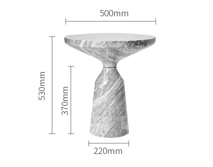 Luxury marble texture coffee tables fashionable green marble effect side table for living room modern